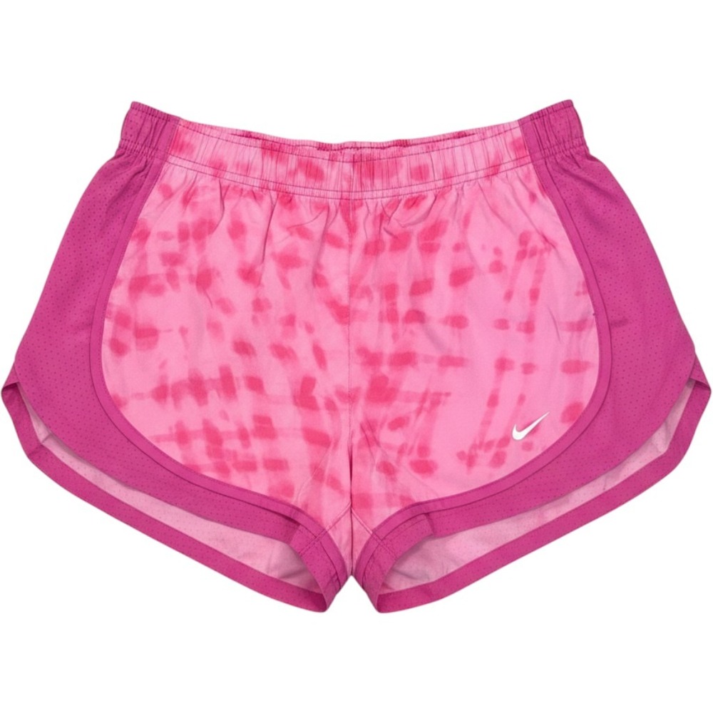 Nike Dri-FIT Tempo Running Shorts Pink Tie Dye Mesh Athletic Womens‎ Medium